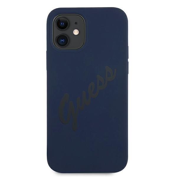 Guess GUHCP12SLSVSBL iPhone 12 mini 5,4" niebieski/blue hardcase Script